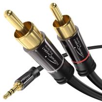 Cabo Adaptador RCA para P2 (3,5mm) - KabelDirekt - 1,8m