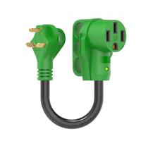 Cabo adaptador RV RVGUARD 30A a 50A NEMA TT-30P a NEMA 14-50R Cabo adaptador RV RVGUARD 30A a 50A NEMA TT-30P a NEMA 14-50R