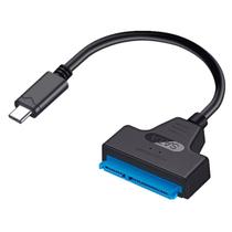 Cabo Adaptador Sata 3 Para USB Tipo C 3.1 HD SSD Externo 2.5" Case Conversor Cabo Adaptador Sata 3 Para USB Tipo C 3.1 HD SSD Externo 2.5" Case Conversor