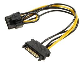 Cabo adaptador Sata para Pic-ex 8 pinos 2+6 Riser Placa de video - ALITECH