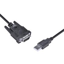 Cabo adaptador serial rs-232 x usb a macho 0,8 metros