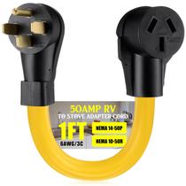 Cabo adaptador Tellegloww 30cm 50A NEMA 14-50P para 10-50R ETL