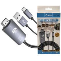 Cabo Adaptador Tipo C Para Hdmi E Usb 4k 30hz Projetor Tv Pc 2m - Lotus