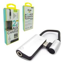 Cabo Adaptador Tipo C Para P2 + Tipo C Femea Fone De Ouvido 3,5mm
