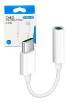 Cabo Adaptador Tipo C Usb-C Para Fone Ouvido P2 Femea 3.5Mm