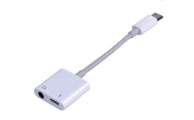 Cabo Adaptador Type-C P2 2 em 1 Áudio e Carregamento Verde - ZJT-TC-3.5-03-S Cabo Adaptador Type-C P2 2 em 1 Áudio e Carregamento Verde - ZJT-TC-3.5-03-S