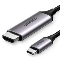 Cabo Adaptador Ugreen, Tipo C para HDMI, 4K, Thunderbolt 3, Cinza - UG-50570