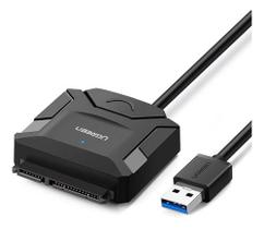 Cabo Adaptador Ugreen Usb 3.0 para Hdd Ssd Sata3 2.5 3.5pol.