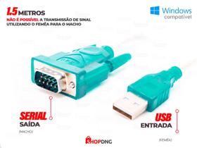 Cabo Adaptador USB 2.0 Serial Conversor RS232 DB 9 Pinos
