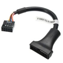 Cabo Adaptador USB 3.0 19 Pinos M P/ USB 2.0 de 9 Pinos F