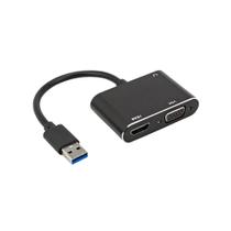 Cabo Adaptador USB 3.0 Para HDMI e VGA + Áudio 4K
