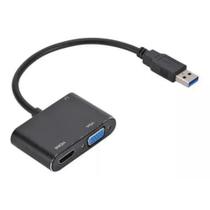 Cabo Adaptador Usb 3.0 Para Hdmi Vga Video Audio 1080p FY-730 Cabo Adaptador Usb 3.0 Para Hdmi Vga Video Audio 1080p FY-730