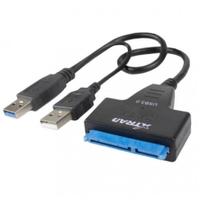 Cabo Adaptador Usb 3.0 para Sata com Entrada para Fonte 12v Xtrad XT2151
