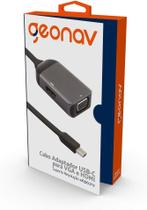 Cabo Adaptador Usb-C x Vga x Hdmi Geonav