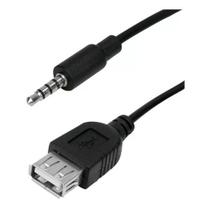 Cabo Adaptador Usb Femea P2 Macho Entrada Auxiliar Som Carro
