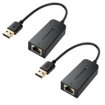 Cabo adaptador USB para Ethernet Matters Plug & Play, pacote com 2