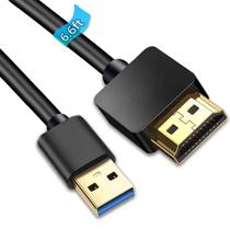 Cabo Adaptador USB para HDMI AKWOR 1080P - 6,6 Pés - Compatível com Windows/Mac