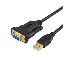 Cabo adaptador USB para RS232, chipset PL2303, 2m, preto