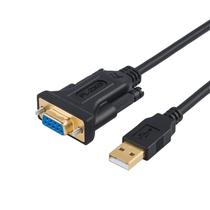 Cabo Adaptador USB para RS232 DB9 Fêmea (1m) com Chip PL2303