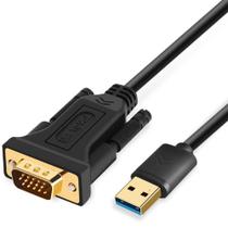 Cabo adaptador USB para VGA ELEGÍVEL 5m USB 3.0 para VGA 1080P Cabo adaptador USB para VGA ELEGÍVEL 5m USB 3.0 para VGA 1080P