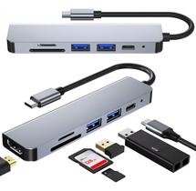 Cabo Adaptador Usb Tipo C Hdmi 4k + Usb 3.0 Para Dell Xps