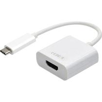 Cabo Adaptador USB Tipo C Macho Para HDMI Femea ADAP0056 Branca STORM Cabo Adaptador USB Tipo C Macho Para HDMI Femea ADAP0056 Branca STORM