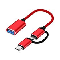 Cabo Adaptador USB Tipo-C OTG Para Xiaomi, Samsung, Huawei, MacBook Pro, Conector USB Para Tipo C
