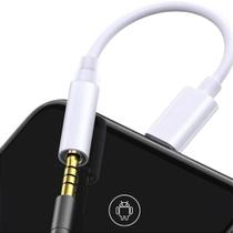 Cabo Adaptador USB Tipo-C para P2 Fone de Ouvido 3.5mm Cabo Adaptador USB Tipo-C para P2 Fone de Ouvido 3.5mm