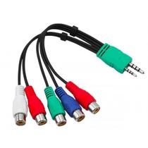 Cabo Adaptador Video Componente Áudio e Vídeo para TV Samsung