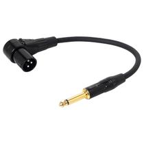 Cabo Adaptador XLR Macho 90º graus para P10 Macho Cabo Adaptador XLR Macho 90º graus para P10 Macho