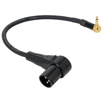 Cabo Adaptador XLR Macho 90º graus para P2 Macho 90º graus