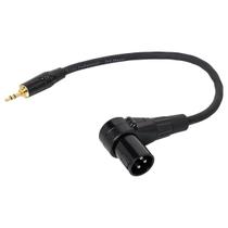 Cabo Adaptador XLR Macho 90º graus para P2 Macho Estereo 80 CM