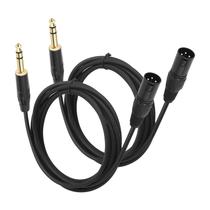Cabo adaptador XLR para 1/4 TRS Stereo SZLLIYxs 2PACK 1m