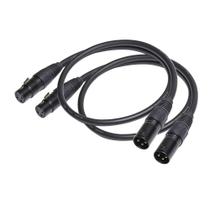 Cabo adaptador XLR Suanqi XLR macho para fêmea, microfone balanceado Cabo adaptador XLR Suanqi XLR macho para fêmea, microfone balanceado