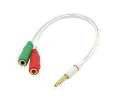 Cabo Adaptador Y p/ Fone P2 Fêmea e P3 Macho Fone e Microfone Cabo Adaptador Y p/ Fone P2 Fêmea e P3 Macho Fone e Microfone