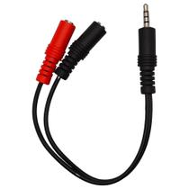 Cabo Adaptador Y, P3 Macho, Para 2 P2 Fêmea, Fone e Microfone, StormTech