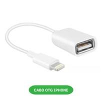 Cabo Adptador Otg Usb Compatível iPhone E iPad Pendrive Teclado