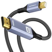 Cabo AGFINEST 8K Mini DisplayPort para HDMI 2.1 2m trançado de nylon