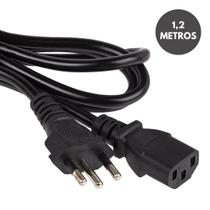 Cabo Alimentação Pc Ac Fonte Tripolar 2,50mm Plug 1,20m