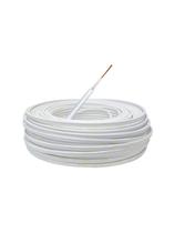 Cabo Alta Isolacao Telecam 5Mm Flexivel Branco 50M