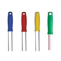 Cabo Aluminio 1,40 m com Manopla Coloridas Kit 4 Unidades