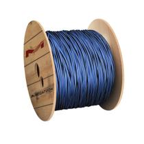 Cabo Alumínio Duplex Megatron 25mmx100m Rolo Neutro Isolado Preto/Azul