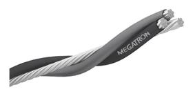 Cabo Alumínio Triplex 35Mm 100 Metros Preto Megatron