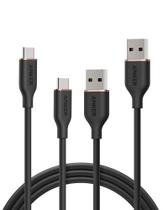 Cabo Anker Neat USB-A para USB-C de 1,8 m (pacote com 2) para iPhone, Samsung