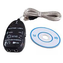 Cabo audio adaptador usb violao guitarra baixo guitar link