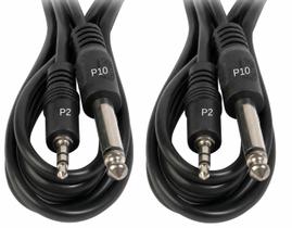 Cabo Áudio Auxiliar P2 Estereo X P10 Mono 1,8m Mesa Som Cabo Áudio Auxiliar P2 Estereo X P10 Mono 1,8m Mesa Som