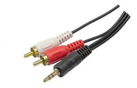Cabo Audio Auxiliar P2 X 2rca Plug Dourado 1.8 Metros Mxt