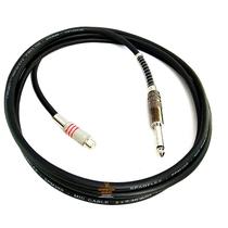 Cabo Áudio Blindado Extensor P10 Mono RCA Fêmea 3 Metros