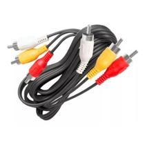 Cabo Audio E Video Rca Av Tv A Cabo Novo Premium 1,8m