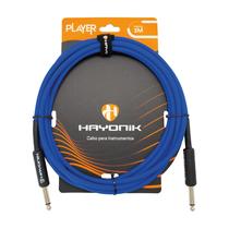 Cabo Áudio Instrumento P10 x P10 Hayonik Player 3m Cabo Áudio Instrumento P10 x P10 Hayonik Player 3m